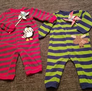 Carter's button up front union suit